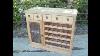 25 Bottles Wine Rack Cabinet Drawer Solid Wood Holder Display Glass Shelf Bar